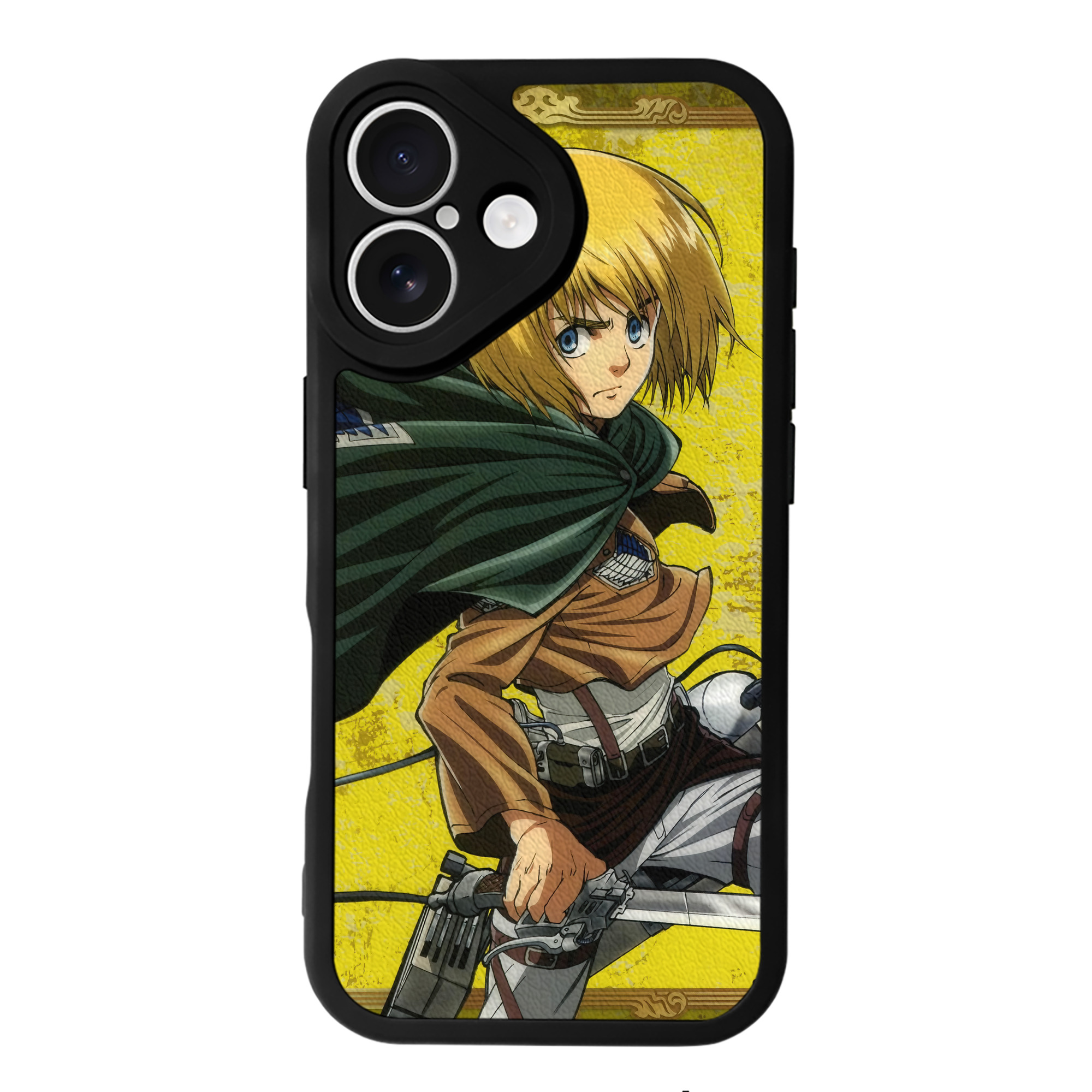 （画像用） 進撃の巨人 Attack on Titan 【iPhone 16シリーズ対応】シリコンスマホケース（レザー調） 材質：シリコン